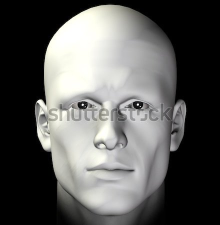 Człowiek wiszący 3d ilustracji twarz śmierci portret Zdjęcia stock © sirylok