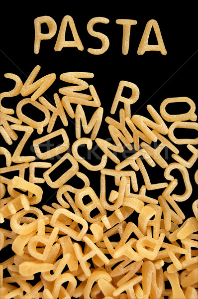 ábécé leves tészta helyesírás szó levelek Stock fotó © sirylok