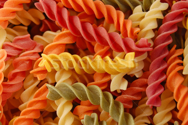 multi colored twirls pasta background Stock photo © sirylok