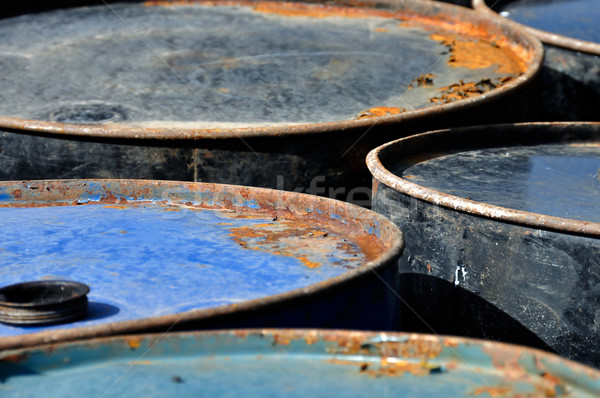 rusty barrels macro Stock photo © sirylok