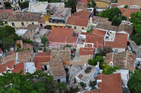Panorama Ansicht Nachbarschaft traditionellen Labyrinth schmal Stock foto © sirylok