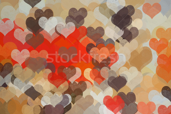 hearts pattern abstract illustration Stock photo © sirylok