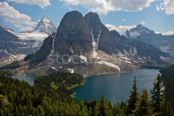Mount Assiniboine with lakes Stock photo © skylight