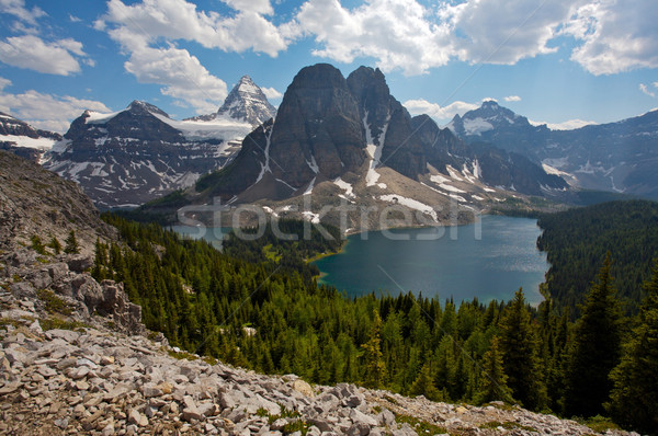 [[stock_photo]]: Lac · montagnes · Canada · britannique