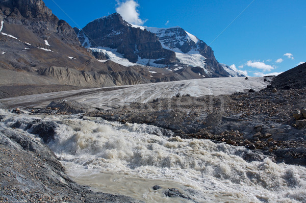 Athabasca Glacier with melt water 03 Stock photo © skylight