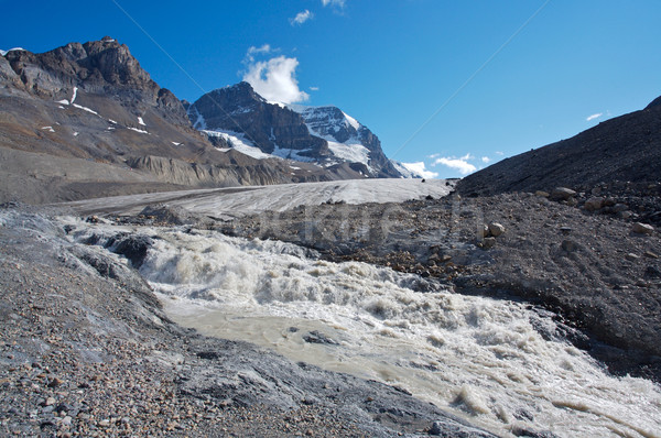 Athabasca Glacier with melt water 01 Stock photo © skylight
