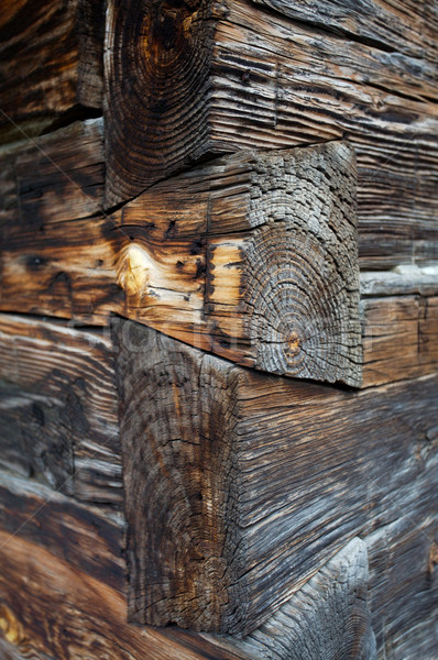 Dove Tail log joinery Stock photo © skylight