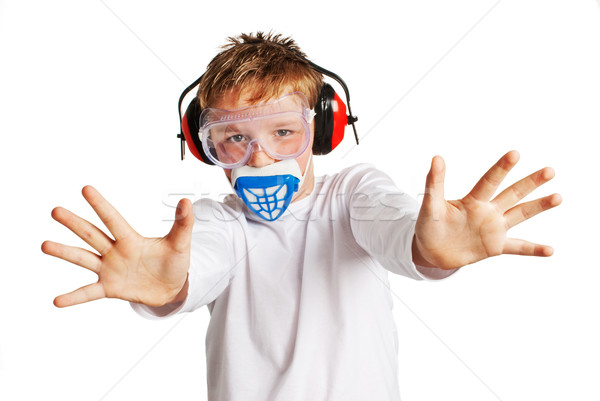 Boy with work mask protection Stock photo © SLP_London