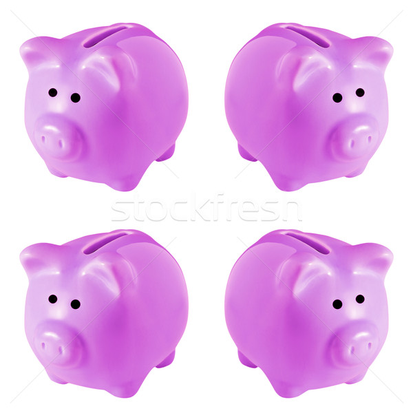 Four Pink Piggy Banks Stock photo © SLP_London