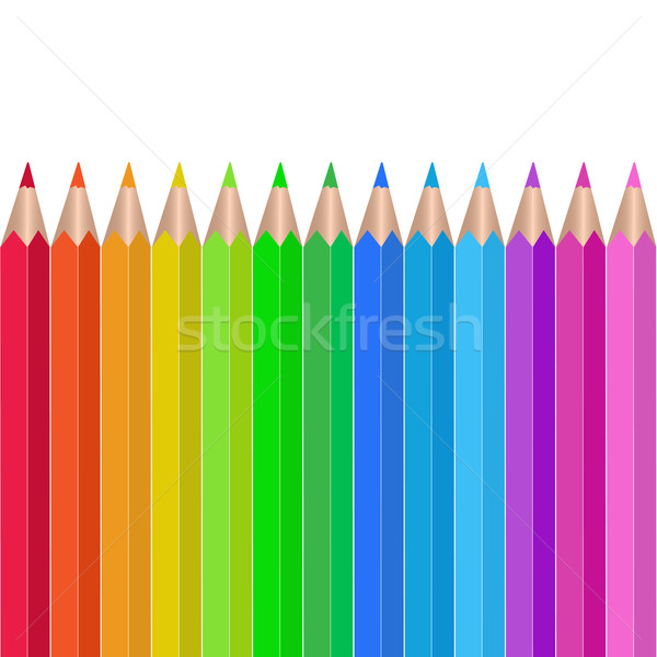 Foto stock: Lápis · branco · escritório · escolas · abstrato