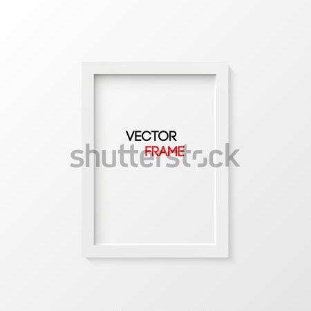 Branco quadro isolado abstrato projeto fundo Foto stock © smarques27