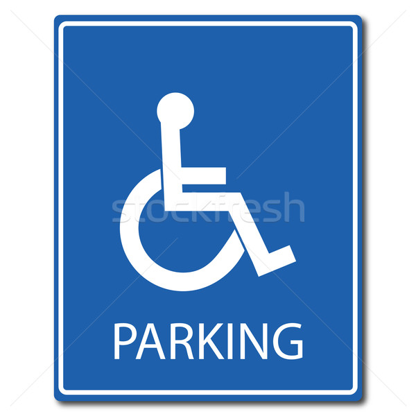 Handicap parking sign Stock photo © smarques27