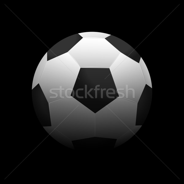 Futebol ilustração escuro esportes bola preto Foto stock © smarques27