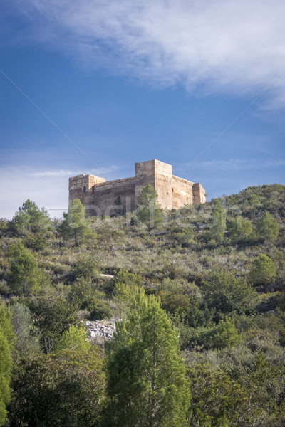 Zamek górskich podróży resort turystyki Hiszpania Zdjęcia stock © smartin69