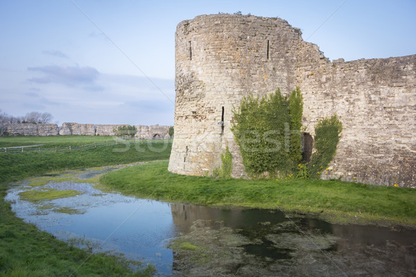 Pevensey Castle Ruins, Sussex, UK Stock photo © smartin69
