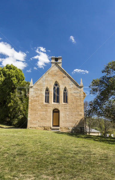 Katolicki kościoła Australia nowa południowa walia budynku drzew Zdjęcia stock © smartin69