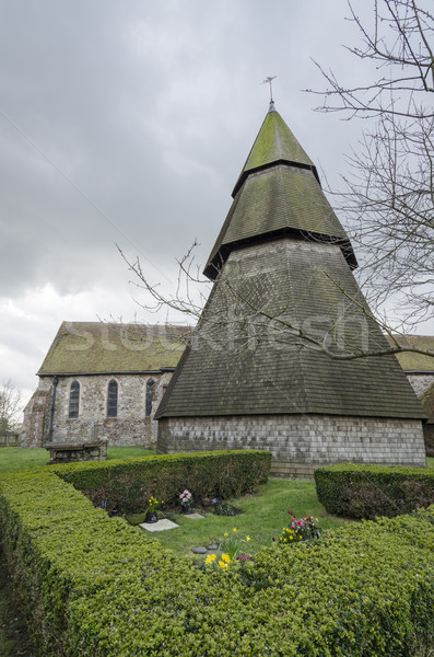 Kościoła dzwon wieża święty zegar architektury Zdjęcia stock © smartin69