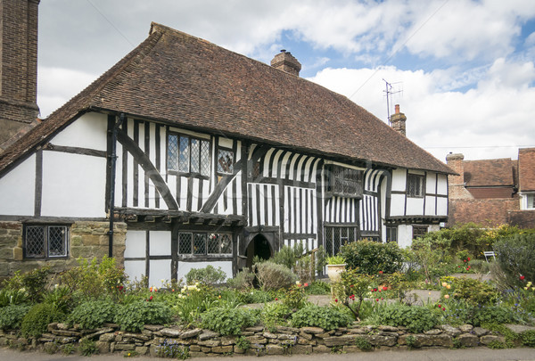 średniowiecznej domek sussex Anglii bitwa historii Zdjęcia stock © smartin69