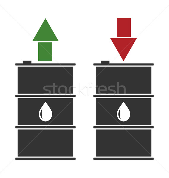 Noir pétrolières vert rouge illustration [[stock_photo]] © smeagorl