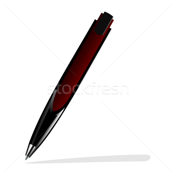 Realistic illustration of red pen  Stock photo © smeagorl