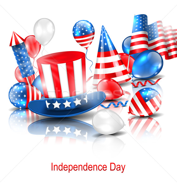 Party Background in Traditional American Colors Stock photo © smeagorl