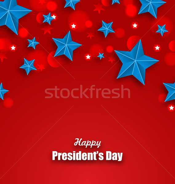Streszczenie gwiazdki szczęśliwy dzień USA ilustracja Zdjęcia stock © smeagorl