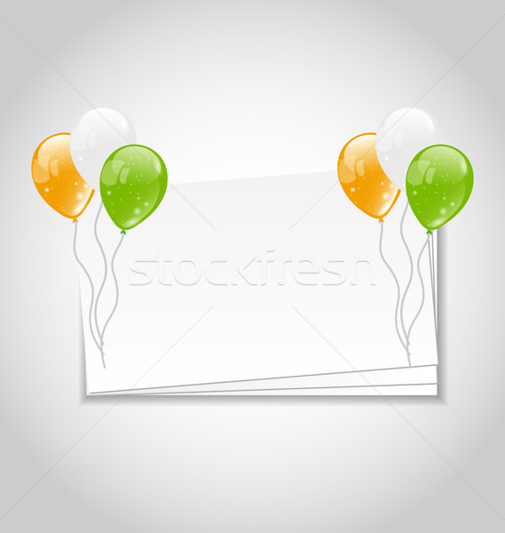 Celebration Card with Balloons Stock photo © smeagorl
