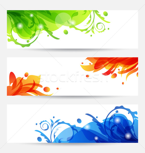 [[stock_photo]]: Brochure · modèles · fleur · cadres · illustration