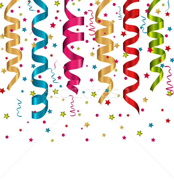 Konfetti karnawałowe ilustracja urodziny zielone niebieski Zdjęcia stock © smeagorl
