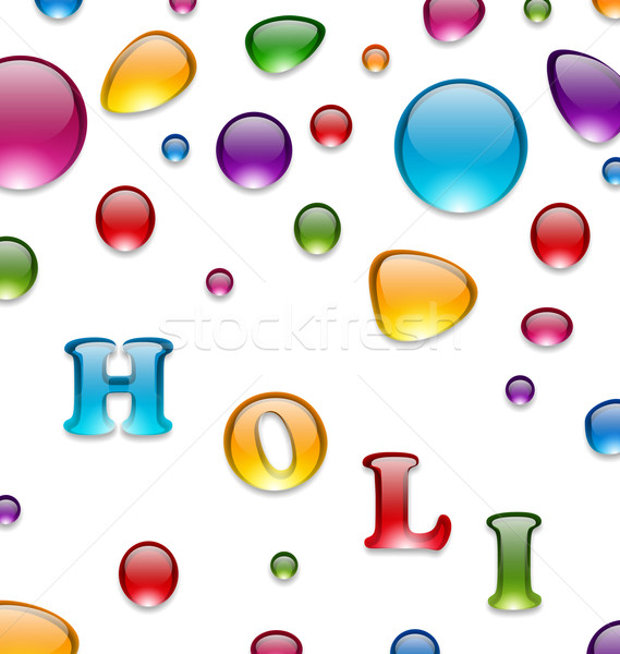 Multicolored Drops for Indian Festival Holi Stock photo © smeagorl