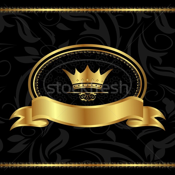 royal background with golden frame Stock photo © smeagorl
