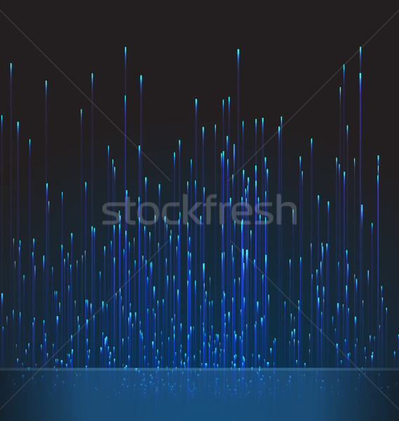 Resumen fibra óptico rastrear azul senal Foto stock © smeagorl
