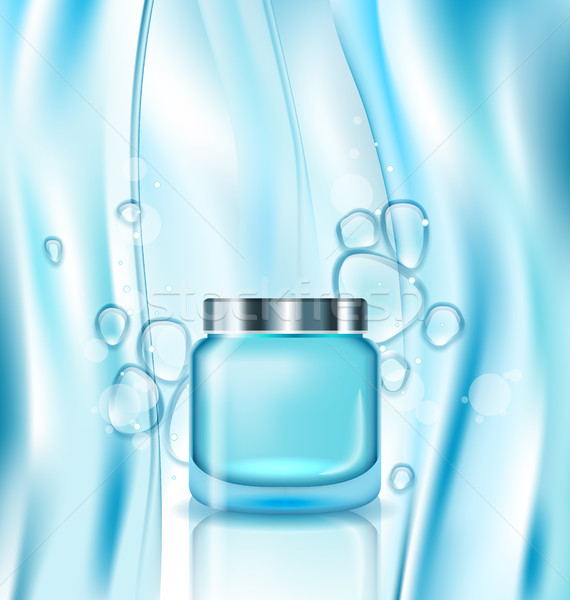Cosmetic ad, Cream in Turquoise Tube Stock photo © smeagorl