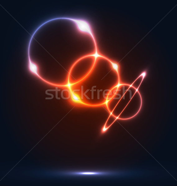 カラフル 泡 ライト効果 抽象的な 実例 デザイン ストックフォト © smeagorl
