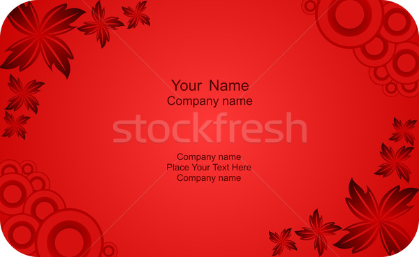 Ilustrare sablon card companie etichetă nume Imagine de stoc © smeagorl