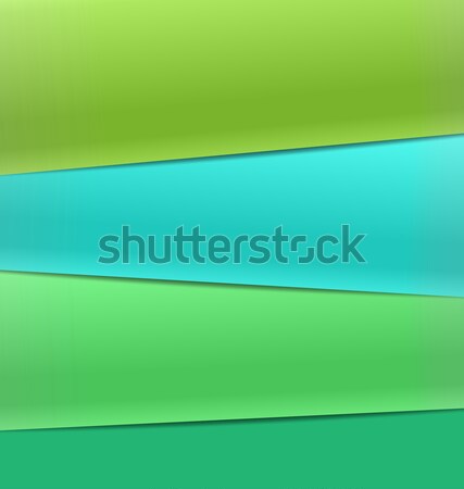 Stock photo: Colorful Paper Ribbon Stickers with Various Tilt Angle