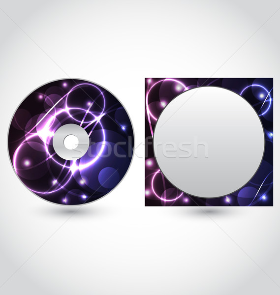 Cd disk packing design template Stock photo © smeagorl