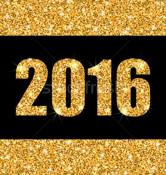 Shimmering Background with Golden Dust for Happy New Year Stock photo © smeagorl