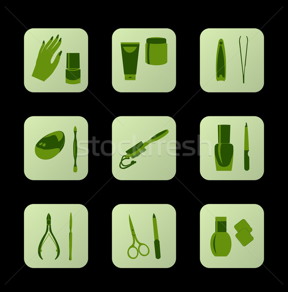 Cosmetic icons Stock photo © smeagorl