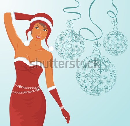 girl in santa suit