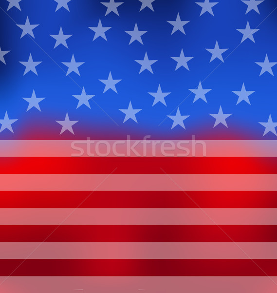 Absztrakt amerikai zászló negyedike illusztráció buli háttér Stock fotó © smeagorl