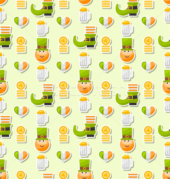 Seamless Background for Saint Patrick's Day Stock photo © smeagorl