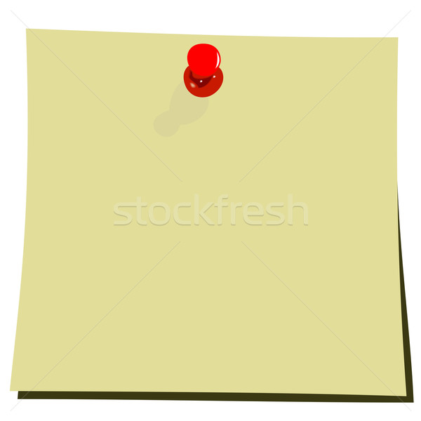 Realistic illustration of yellow note pad Stock photo © smeagorl