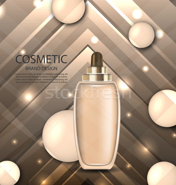 Glossy Cosmetic Bottle with Foundation Stock photo © smeagorl