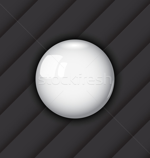Glanzend bal vector tekstballon illustratie abstract Stockfoto © smeagorl
