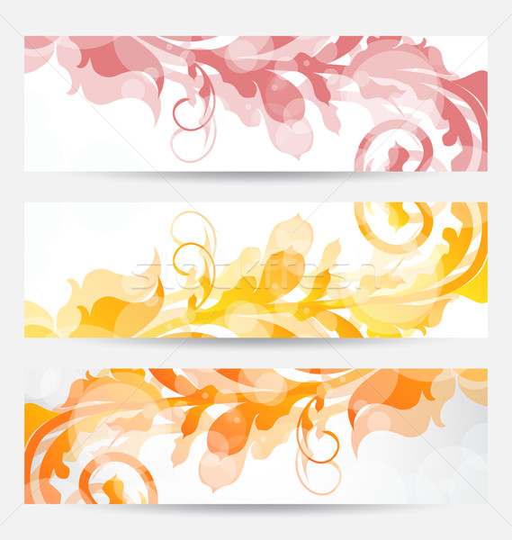 Floral modèles couleurs illustration [[stock_photo]] © smeagorl