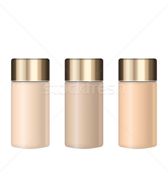 Collection Realistic Tubes of Foundations with Different Shades Stock photo © smeagorl