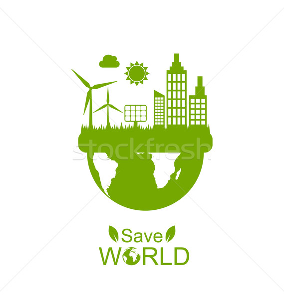 Concept of Save World Stock photo © smeagorl