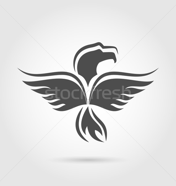 Eagle symbol isolated on white background Stock photo © smeagorl