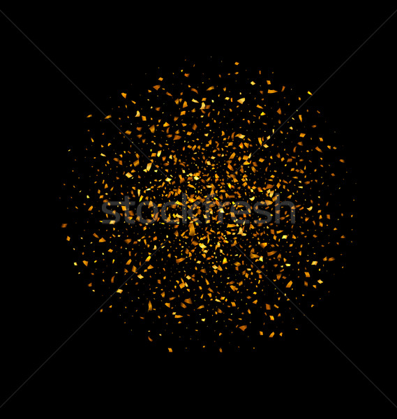 Golden Shine Texture on Black Background Stock photo © smeagorl